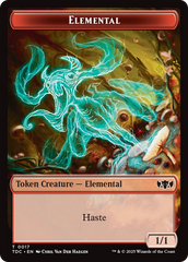Elemental (0017) // Warrior Double-Sided Token [Tarkir: Dragonstorm Commander Tokens] | Local Legends