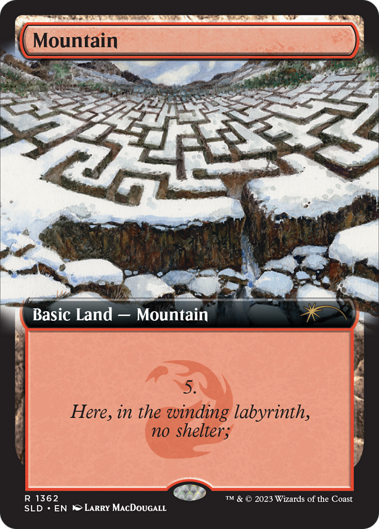 Mountain (1362) [Secret Lair Drop Series] | Golgari Games