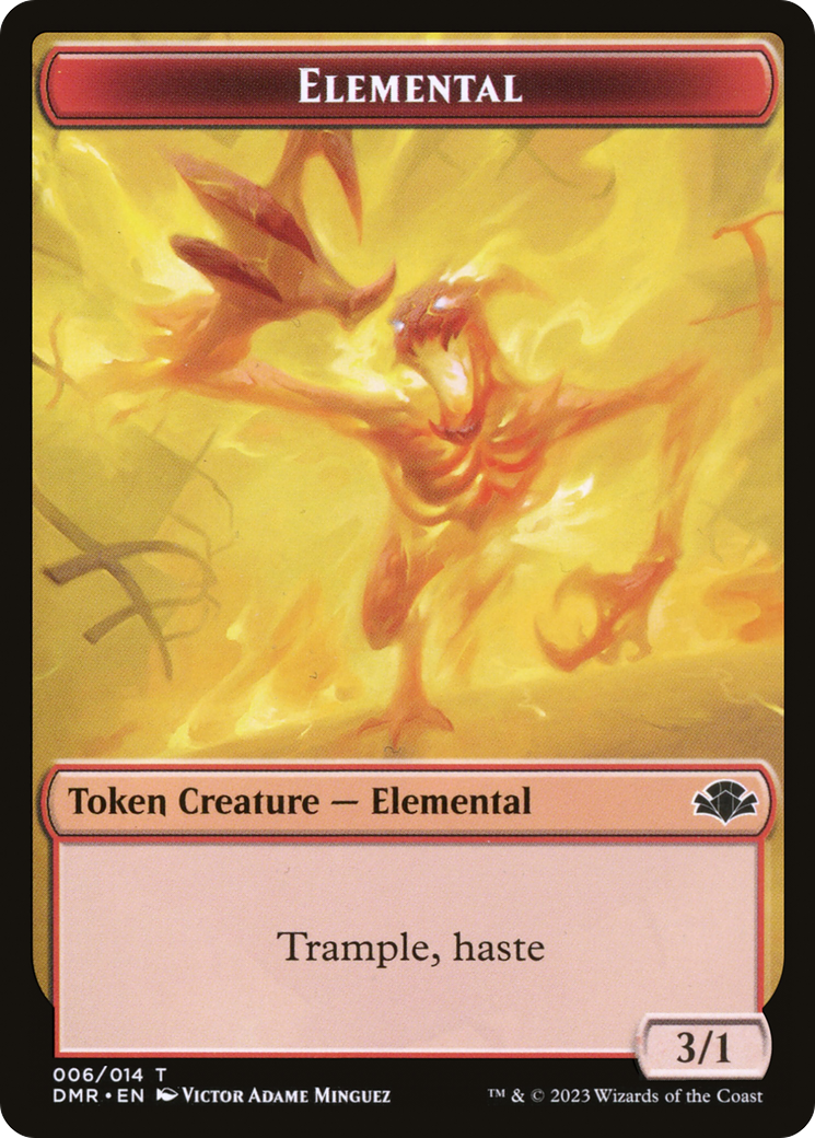 Elemental Token [Dominaria Remastered Tokens] | Local Legends