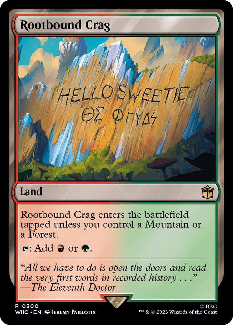 Rootbound Crag [Doctor Who] | Local Legends