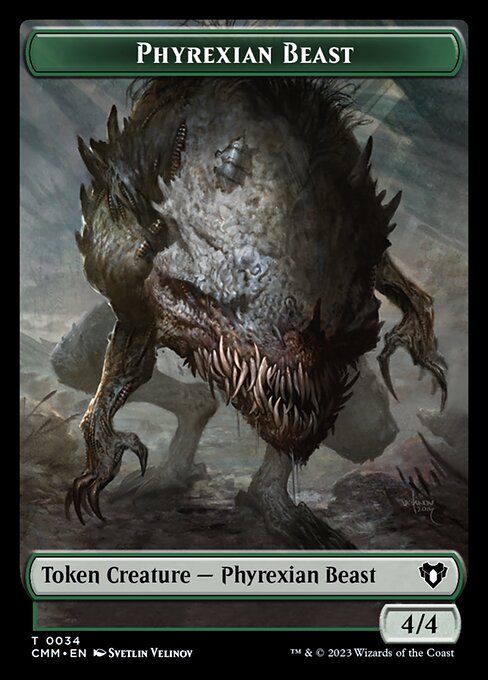 Thopter // Phyrexian Beast Double-Sided Token [Commander Masters Tokens] | Local Legends