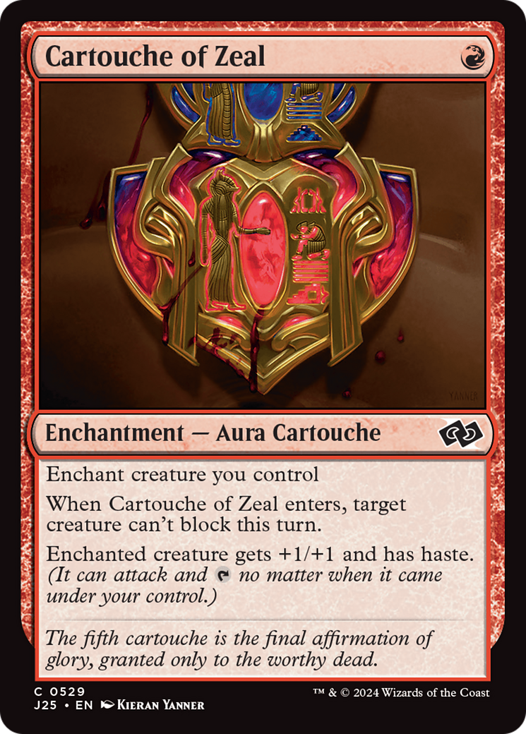 Cartouche of Zeal [Foundations Jumpstart] | Local Legends