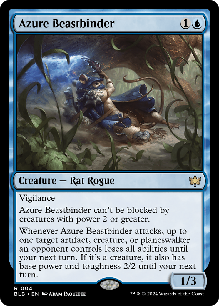 Azure Beastbinder [Bloomburrow] | Golgari Games