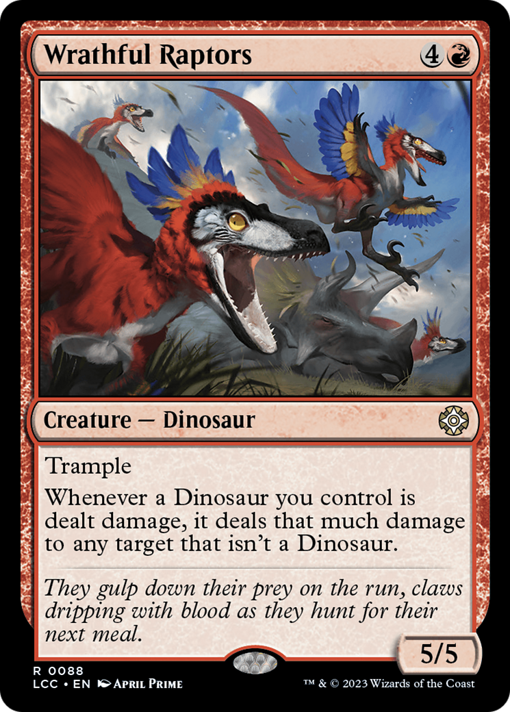 Wrathful Raptors [The Lost Caverns of Ixalan Commander] | Local Legends