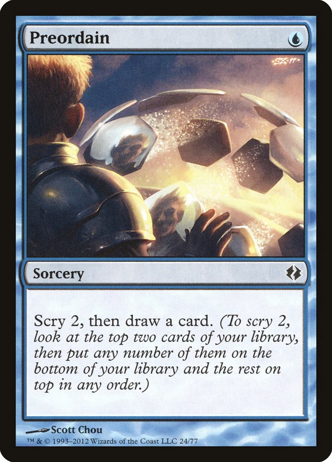 Preordain [Duel Decks: Venser vs. Koth] | Local Legends