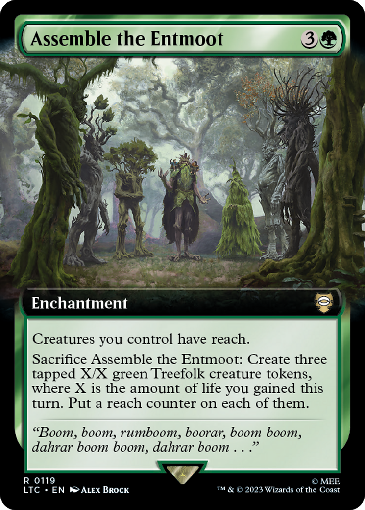 Assemble the Entmoot (Extended Art) [The Lord of the Rings: Tales of Middle-Earth Commander] | Golgari Games