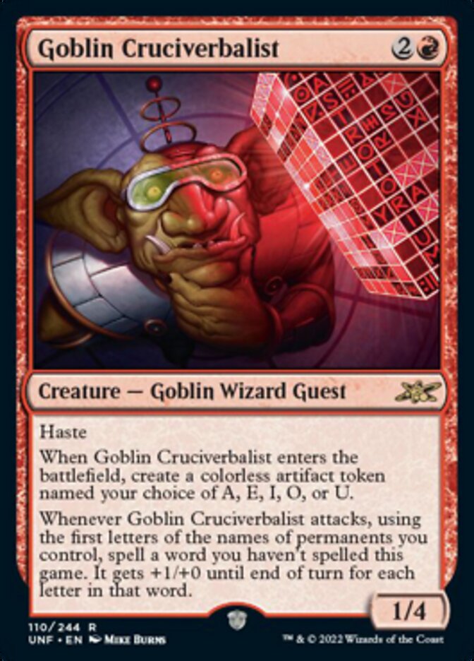 Goblin Cruciverbalist [Unfinity] | Local Legends