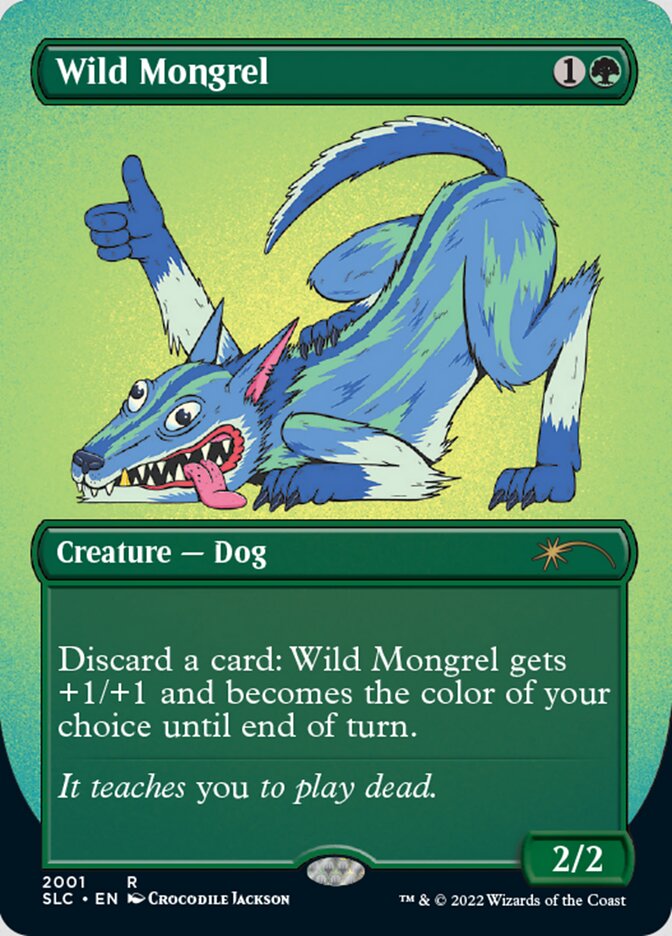 Wild Mongrel (Borderless) [Secret Lair Countdown Kit] | Local Legends