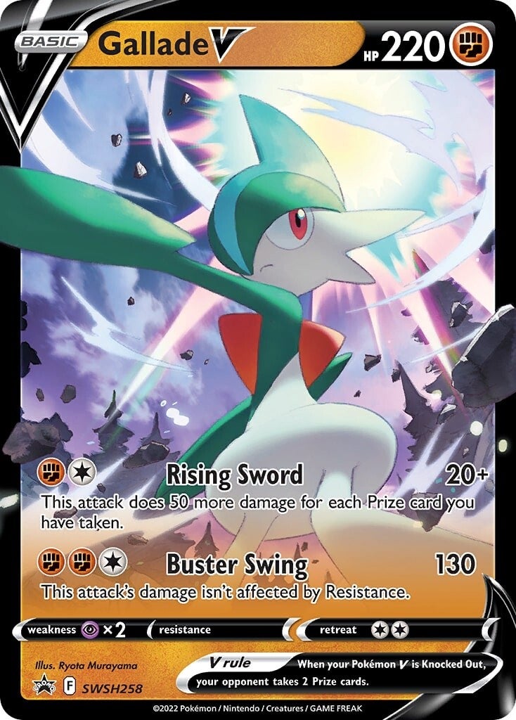 Gallade V (SWSH258) [Sword & Shield: Black Star Promos] | Local Legends