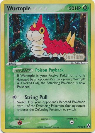 Wurmple (70/92) (Stamped) [EX: Legend Maker] | Local Legends