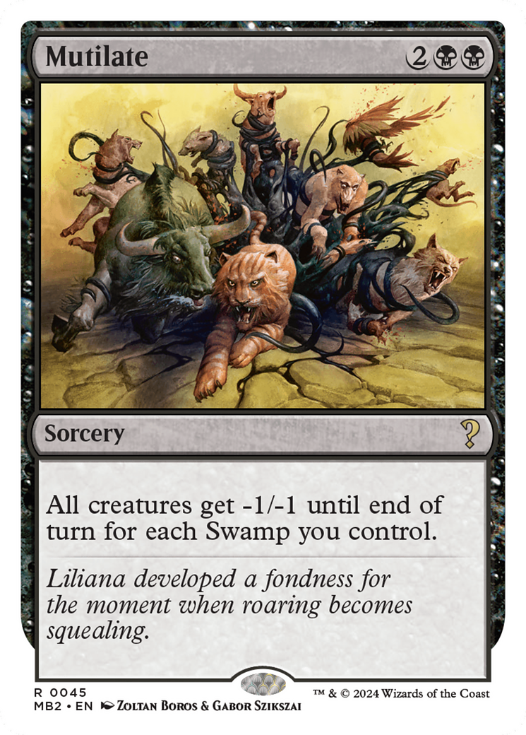 Mutilate (White Border) [Mystery Booster 2] | Local Legends