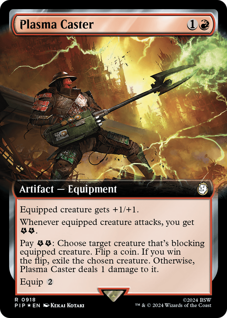 Plasma Caster (Extended Art) (Surge Foil) [Fallout] | Local Legends