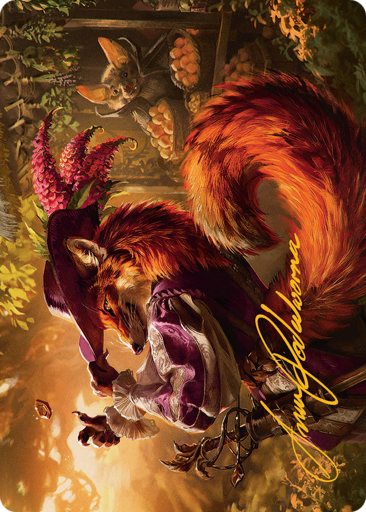 Mr. Foxglove Art Card (Gold-Stamped Signature) [Bloomburrow Art Series] | Golgari Games