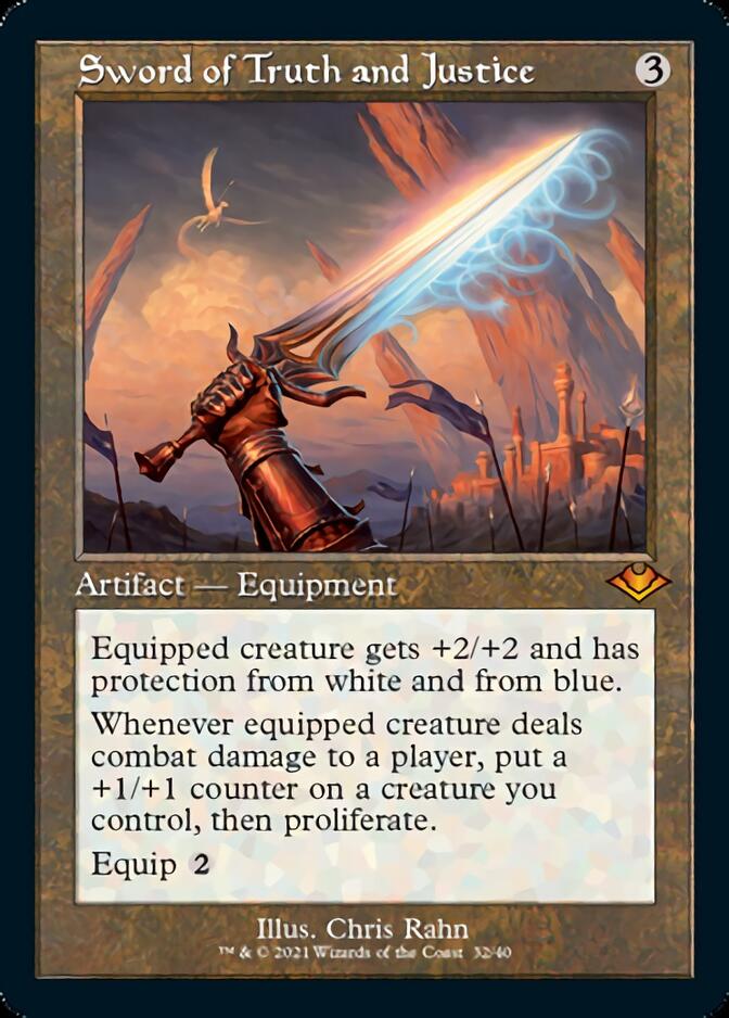 Sword of Truth and Justice (Retro Foil Etched) [Modern Horizons] | Local Legends