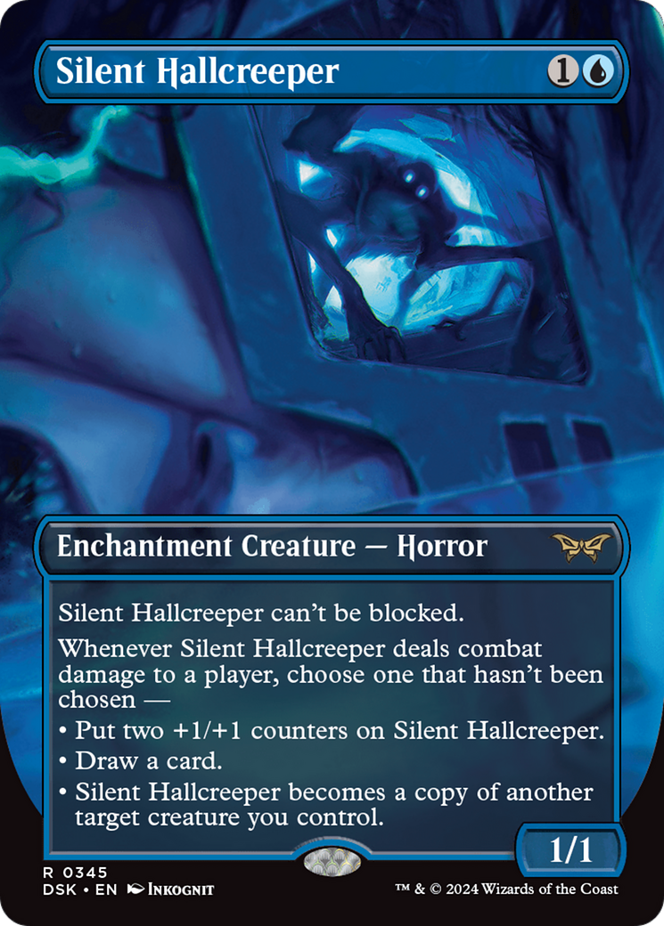 Silent Hallcreeper (Borderless) [Duskmourn: House of Horror] | Golgari Games