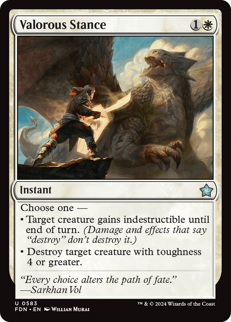 Valorous Stance [Foundations] | Local Legends
