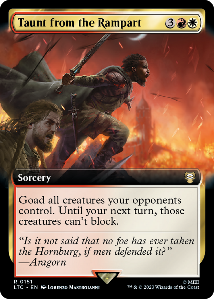 Taunt from the Rampart (Extended Art) [The Lord of the Rings: Tales of Middle-Earth Commander] | Local Legends