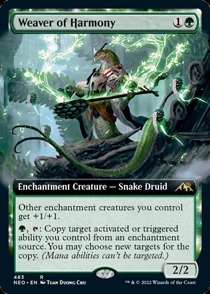 Weaver of Harmony (Extended Art) [Kamigawa: Neon Dynasty] | Golgari Games