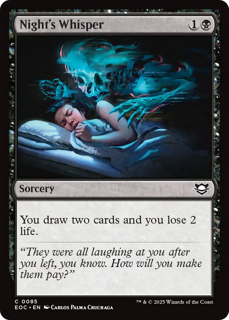 Night's Whisper [Edge of Eternities Commander] | Local Legends