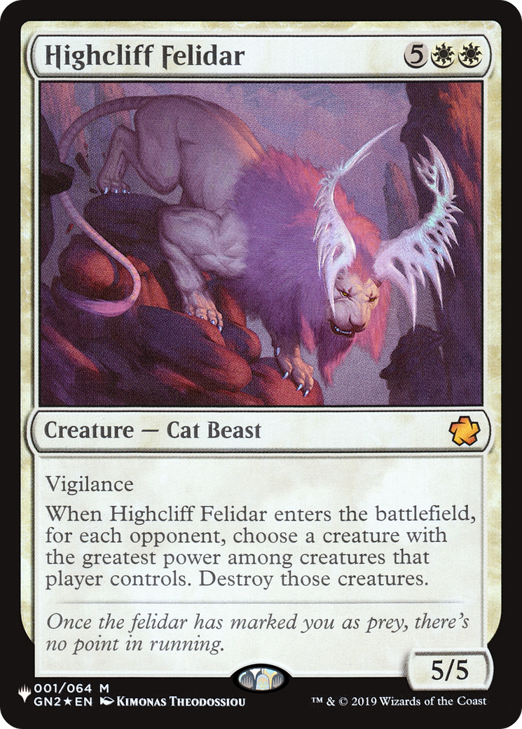 Highcliff Felidar [The List] | Local Legends