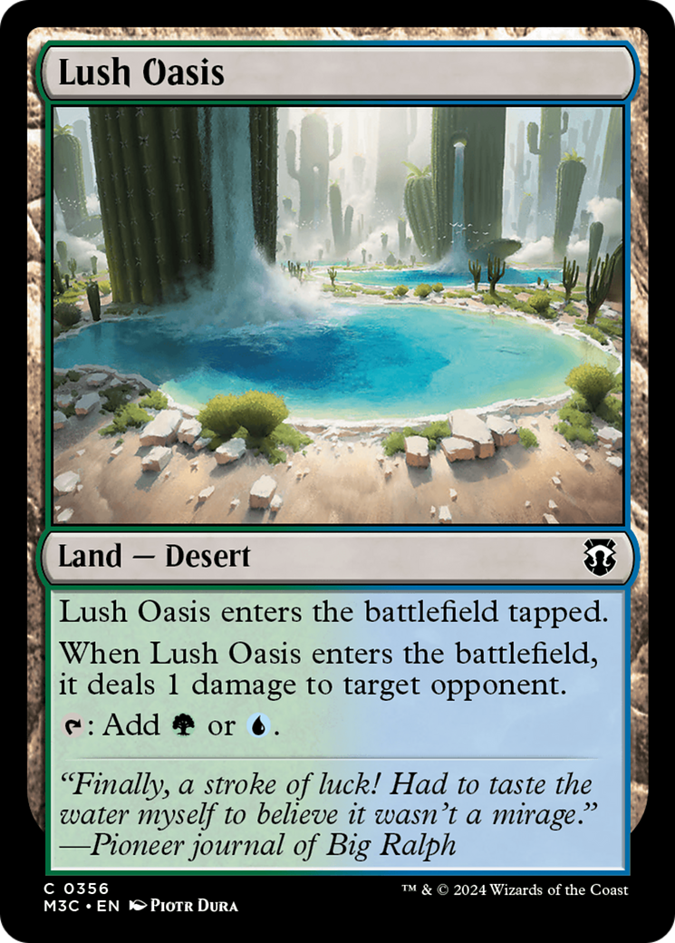 Lush Oasis (Ripple Foil) [Modern Horizons 3 Commander] | Local Legends
