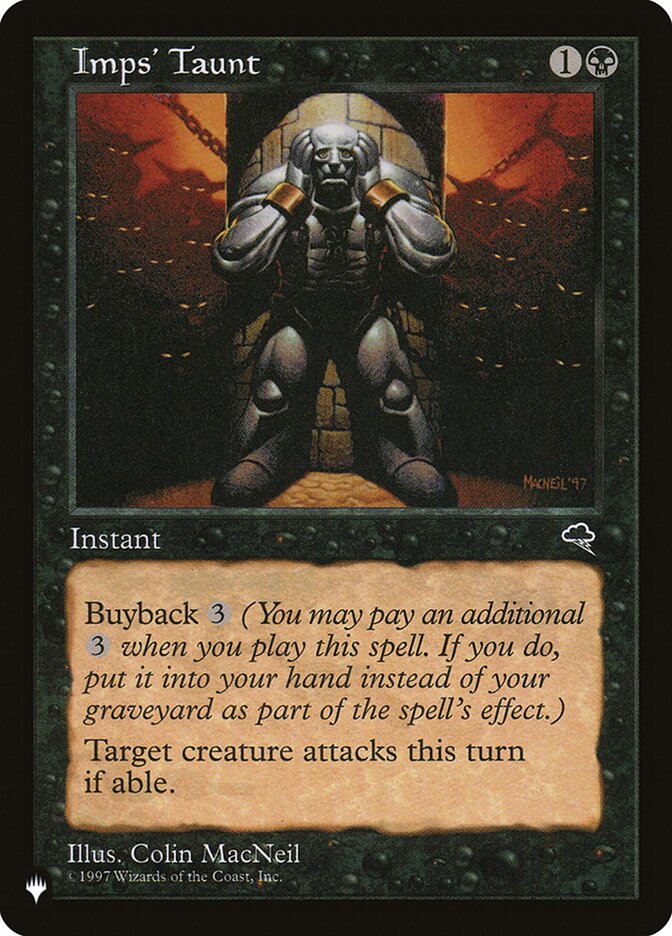 Imps' Taunt [The List] | Local Legends