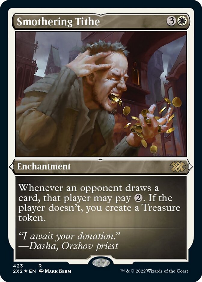 Smothering Tithe (Foil Etched) [Double Masters 2022] | Local Legends