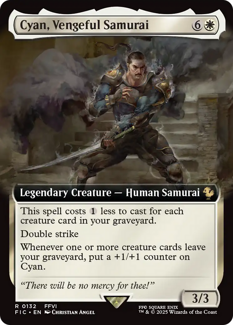 Cyan, Vengeful Samurai (Extended Art) [FINAL FANTASY Commander] | Local Legends