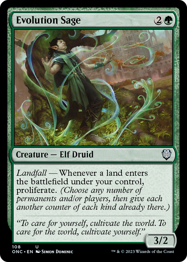 Evolution Sage [Phyrexia: All Will Be One Commander] | Local Legends