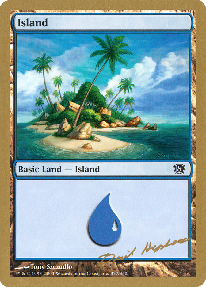 Island (dh337) (Dave Humpherys) [World Championship Decks 2003] | Golgari Games