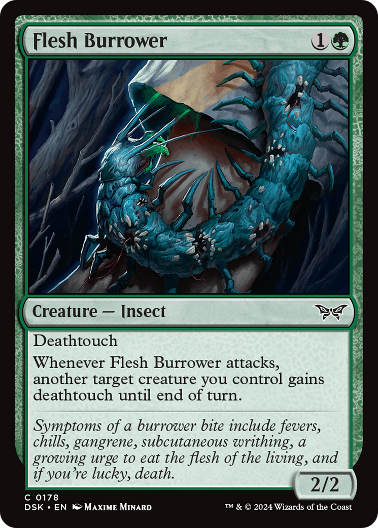 Flesh Burrower [Duskmourn: House of Horror] | Local Legends