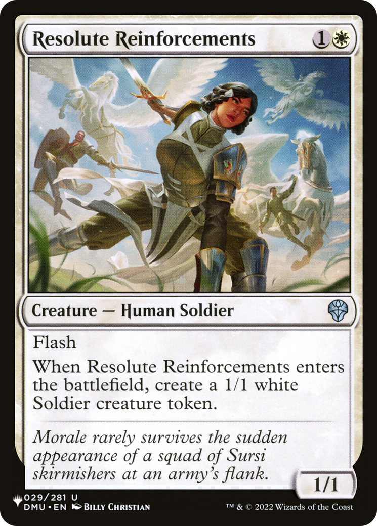 Resolute Reinforcements [The List] | Local Legends