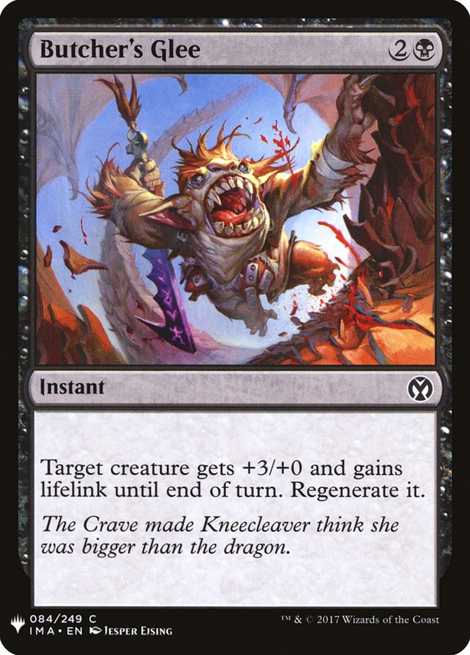 Butcher's Glee [Mystery Booster] | Local Legends