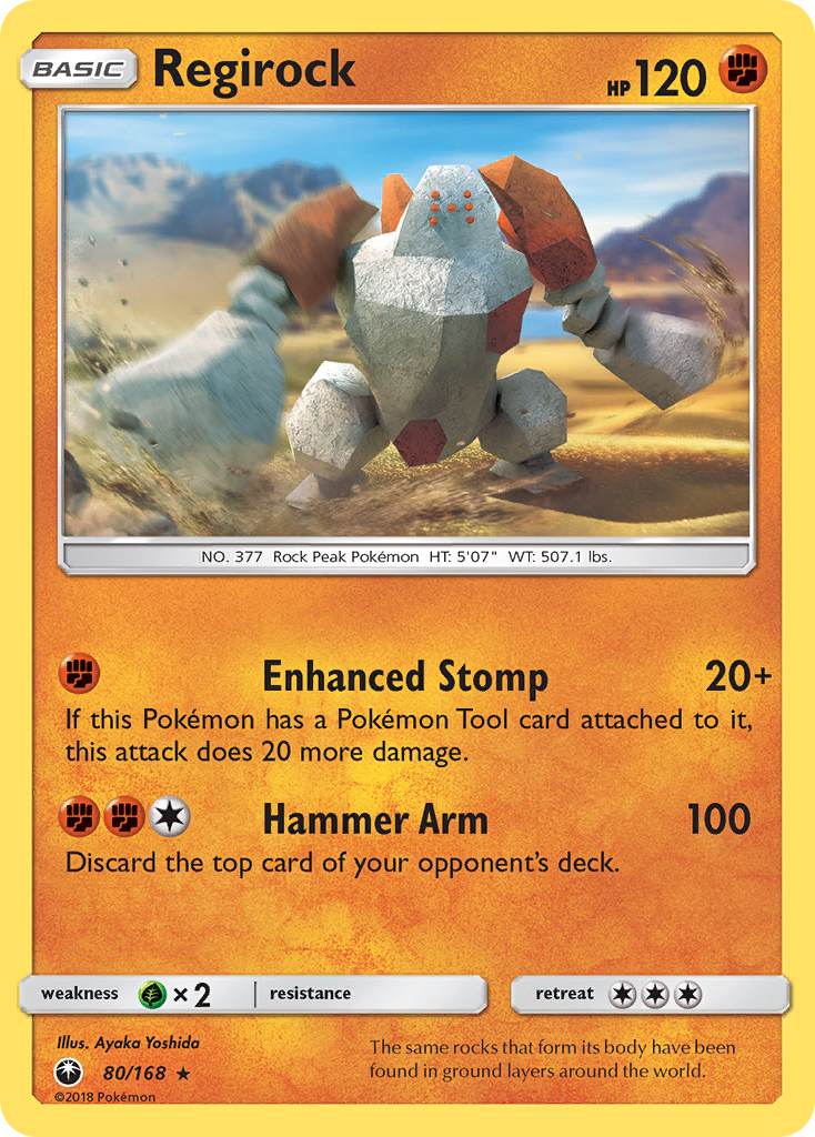 Regirock (80/168) [Sun & Moon: Celestial Storm] | Local Legends