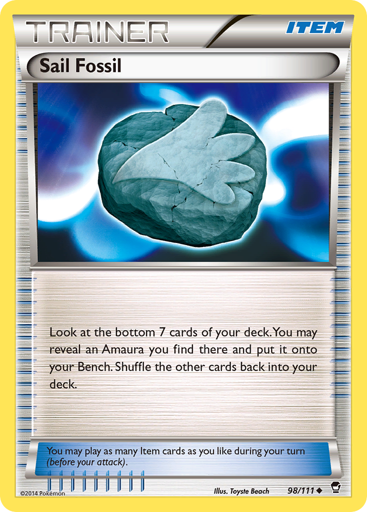 Sail Fossil (98/111) [XY: Furious Fists] | Local Legends