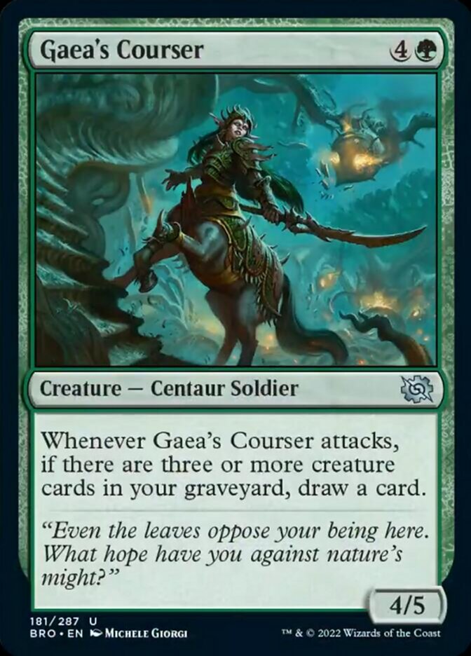 Gaea's Courser [The Brothers' War] | Golgari Games