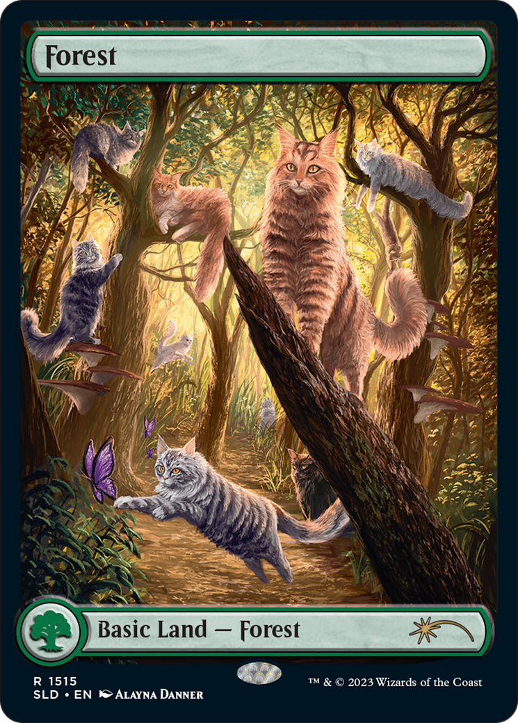 Forest (1515) [Secret Lair Commander Deck: Raining Cats and Dogs] | Golgari Games