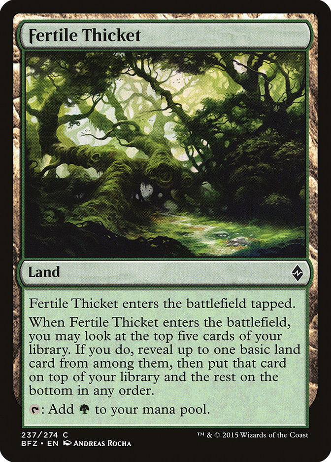 Fertile Thicket [Battle for Zendikar] | Local Legends