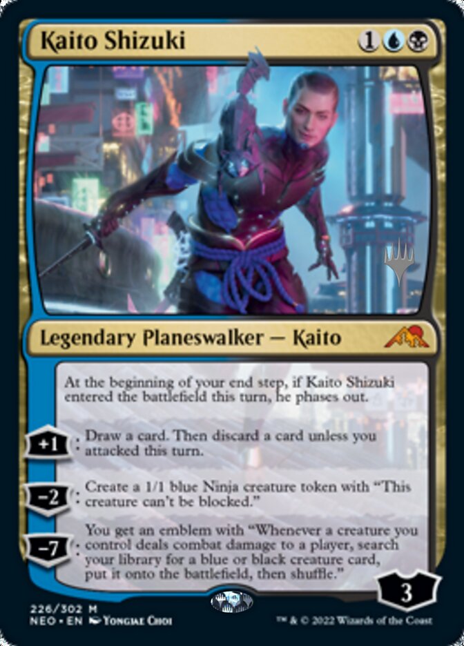 Kaito Shizuki (Promo Pack) [Kamigawa: Neon Dynasty Promos] | Golgari Games