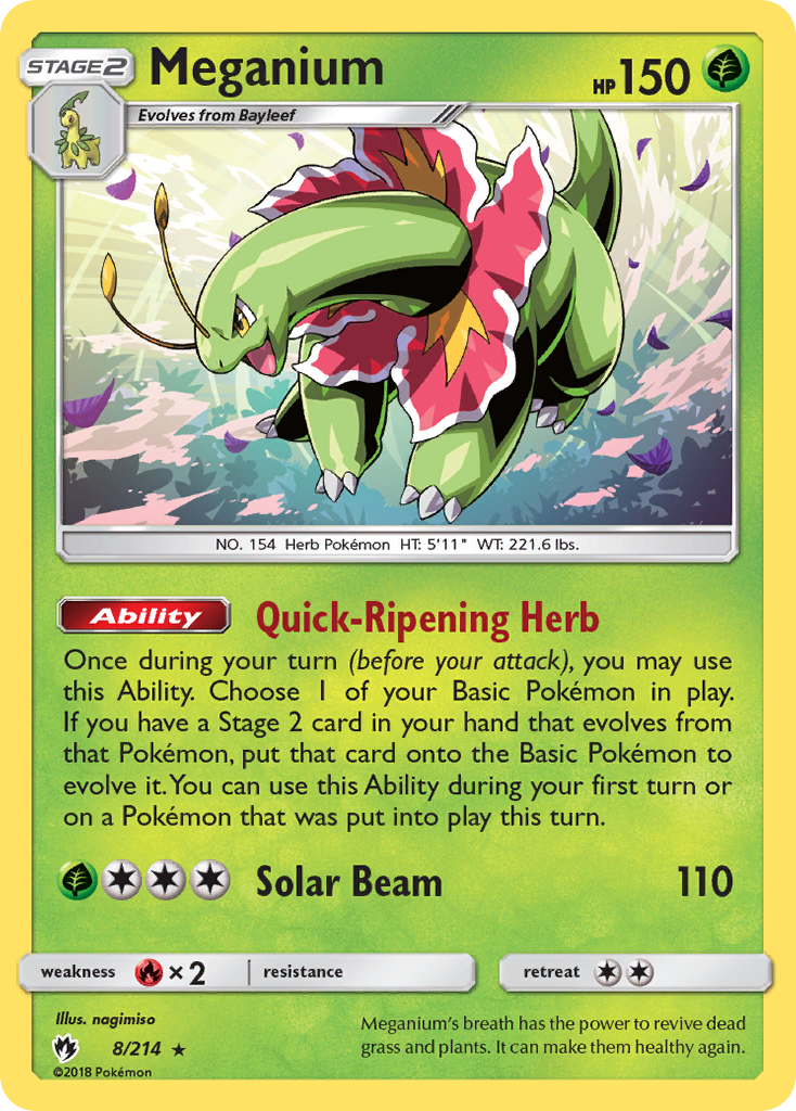 Meganium (8/214) [Sun & Moon: Lost Thunder] | Local Legends