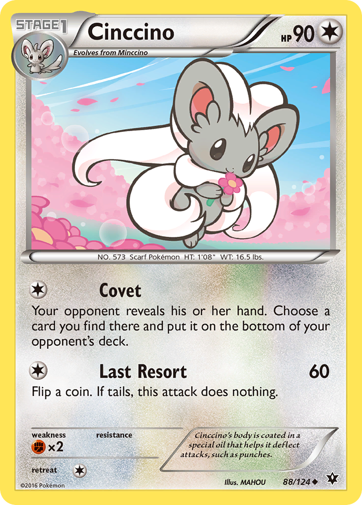 Cinccino (88/124) [XY: Fates Collide] | Golgari Games