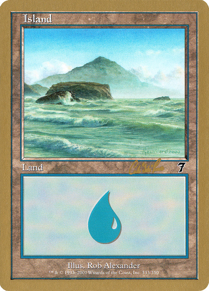 Island (cr333) (Carlos Romao) [World Championship Decks 2002] | Golgari Games