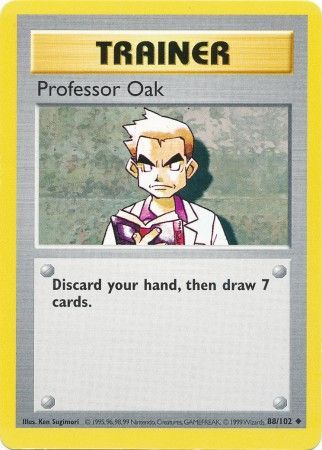 Professor Oak (88/102) [Base Set Shadowless Unlimited] | Golgari Games