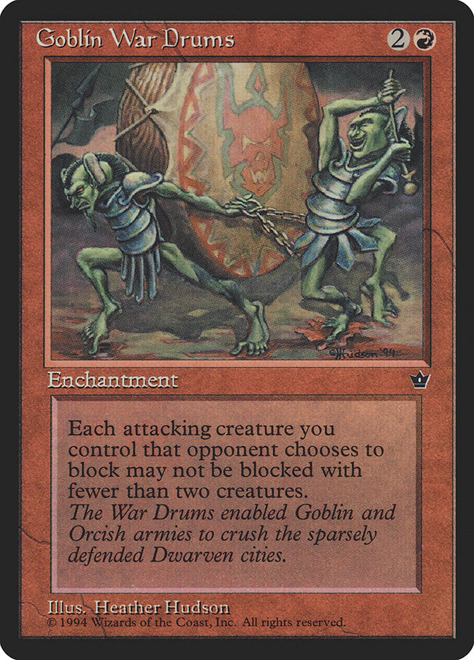 Goblin War Drums (Heather Hudson) [Fallen Empires] | Local Legends