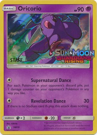 Oricorio (SM19) (Staff Prerelease Promo) [Sun & Moon: Black Star Promos] | Golgari Games