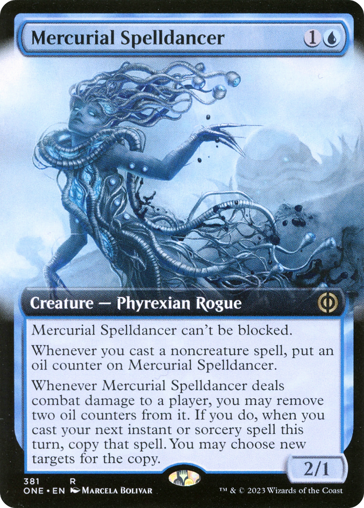 Mercurial Spelldancer (Extended Art) [Phyrexia: All Will Be One] | Local Legends