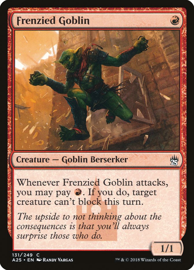 Frenzied Goblin [Masters 25] | Golgari Games