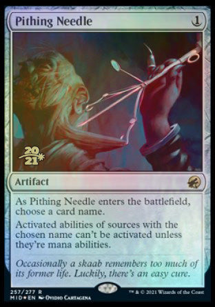 Pithing Needle [Innistrad: Midnight Hunt Prerelease Promos] | Local Legends