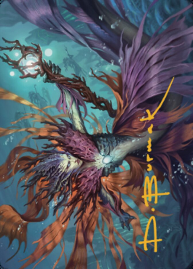Vodalian Hexcatcher Art Card (Gold-Stamped Signature) [Dominaria United Art Series] | Local Legends