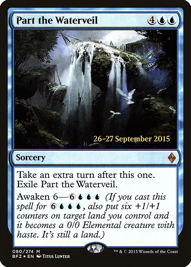 Part the Waterveil [Battle for Zendikar Prerelease Promos] | Golgari Games